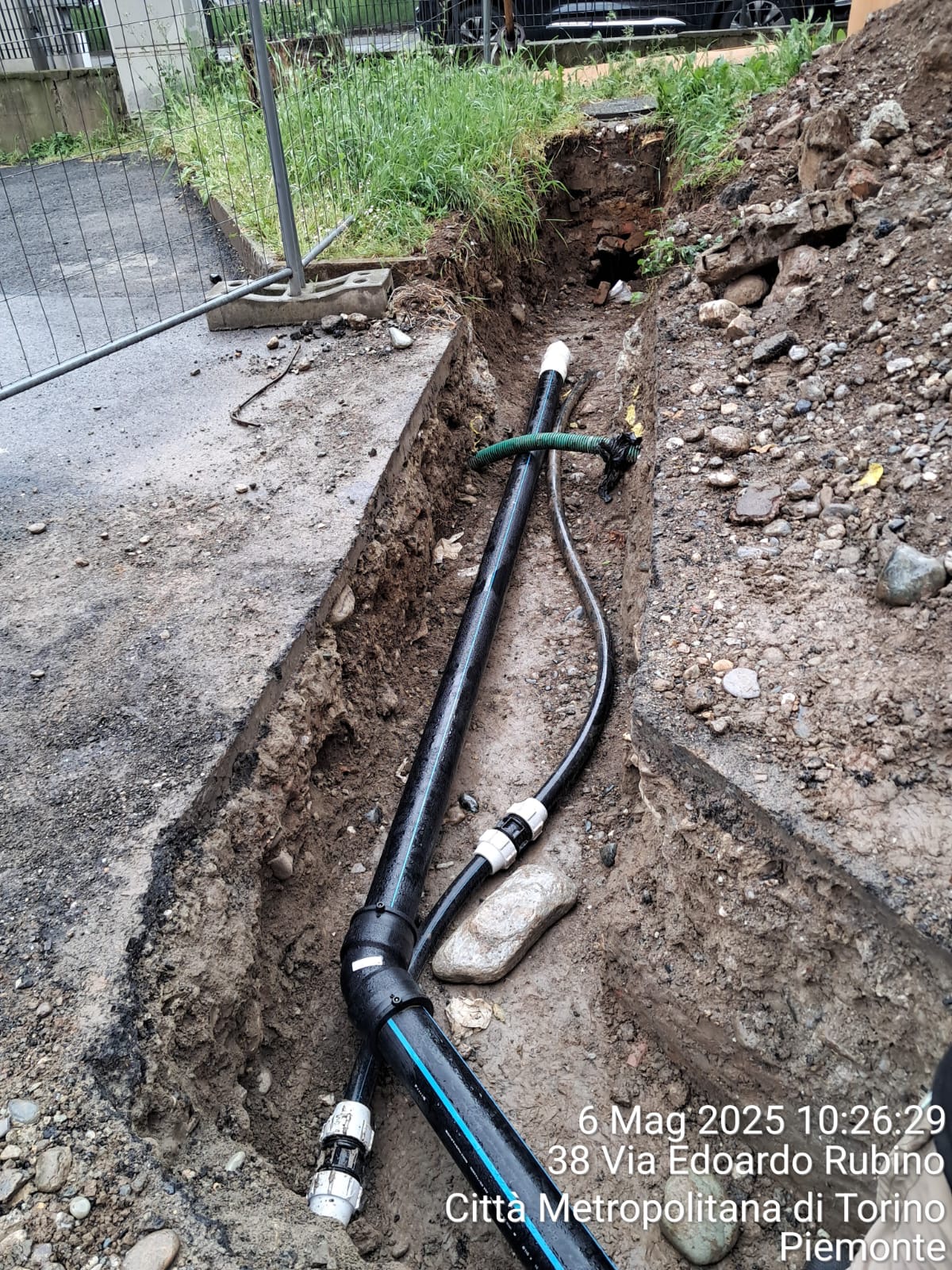 SCAVI E POSA NUOVE TUBAZIONI RETE IDRICA